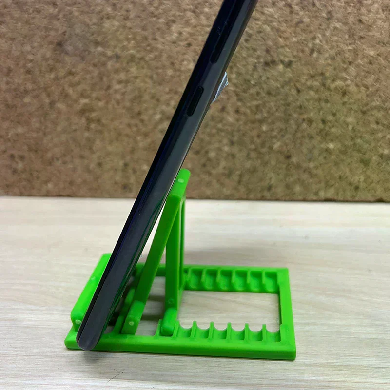 

Складной настольный держатель для телефона, 7-уровневая регулируемая мини-подставка для телефона, дизайн для кредитных карт, портативный компактный для путешествий и хранения