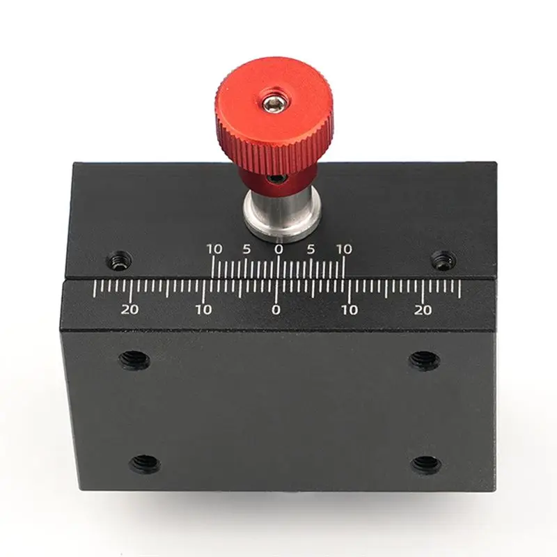 AWAH X Axis Dovetail Groove Fine Tuning Platform Guided Manual Shift Platform Gear Drive Knob Adjustment Slide