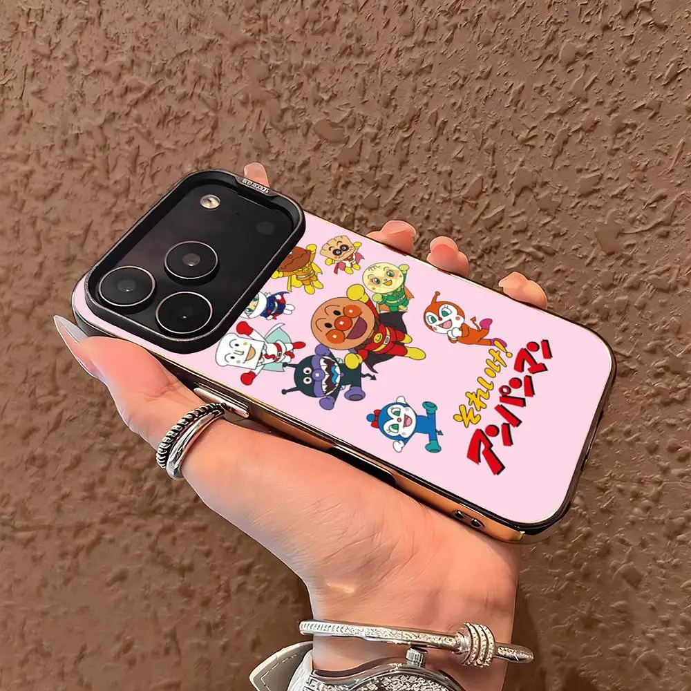 Imagen 4: Funda de Teléfono Anime CUTE A-AnpaNmans con Carcasa Plateada lMDColor para iPhone 17, 16, 15, 14, 13, 12, 11 Pro Max Plus
