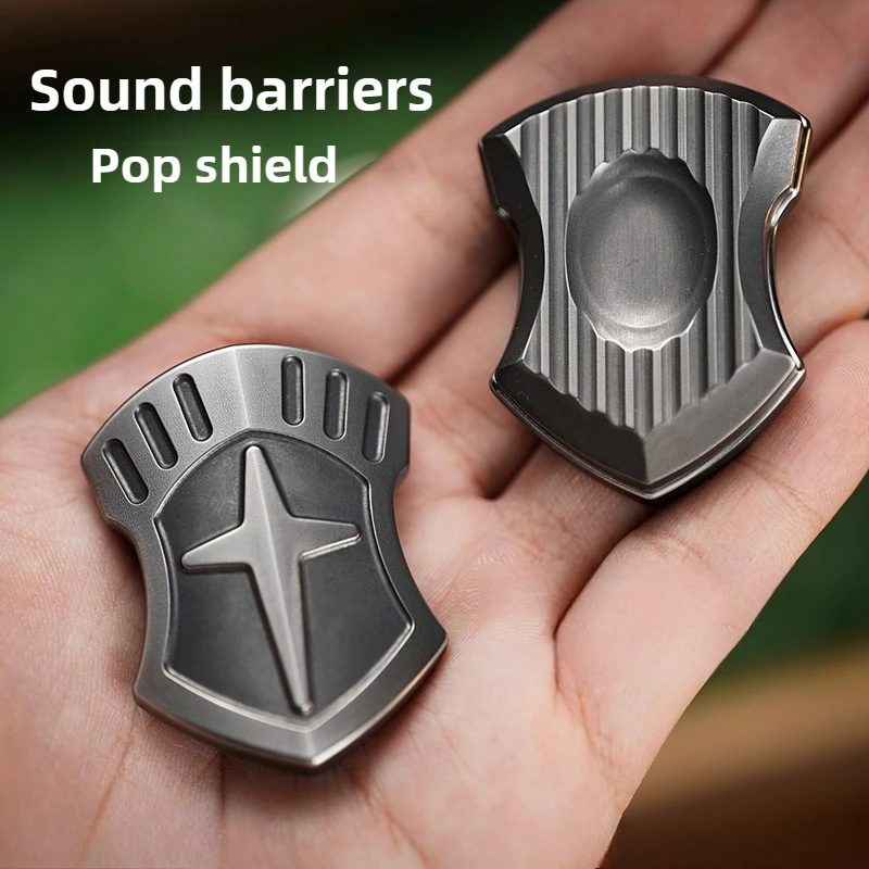 EDC Sound Barrier Crusaders Unlimited Bit Snap Shield Push Plate Metal Stress Relief Anxiety Relief Desktop Toy Gift