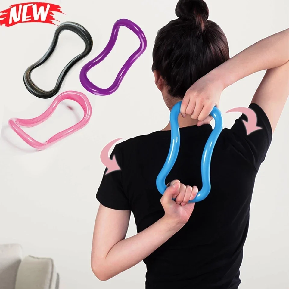 Cerchio yoga Pilates Anello elasticizzato Home Donna Attrezzatura per il fitness Massaggio fasciale Allenamento del corpo Esercizio Strumento di