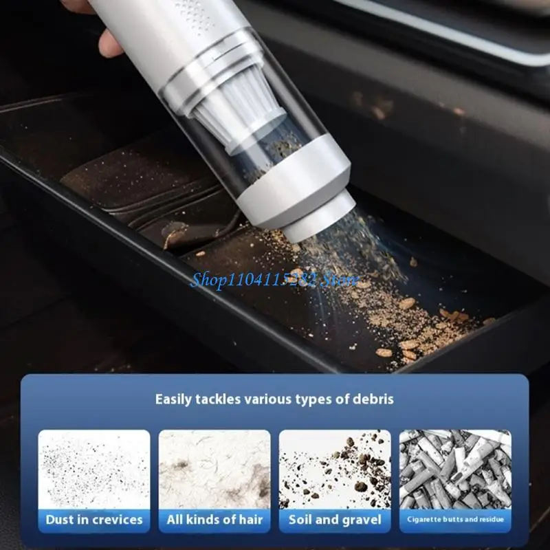 

Large Power Suction Blower Double Purpose Cordless Car Vacuum for Quick Cleanup