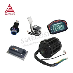 QS/SIA-Motor de accionamiento medio IPM, Kits de controlador de EM200-2SP para ATV eléctrico, Go Kart, 7500W, QS138, 90H, 4kW, 72V, 120 km/h