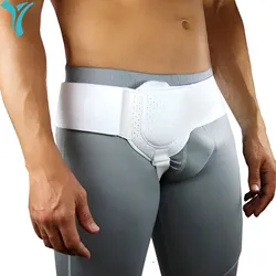 Protector de Hernia ajustable para hombres, cinturón de Hernia Inguinal, lado izquierdo o derecho, poscirugía, braguero de soporte, ingle, correa de cintura