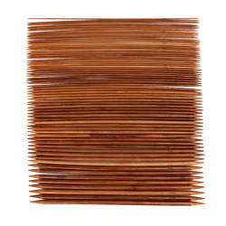 75Pcs 20cm Double Pointed Carbonized Bamboo Knitting Needles Knit Yarn Weave Craft Mix 15 Sizes 2.0-10mm Crochet Needles Set