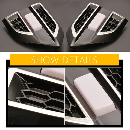 Imagen 1 del producto Cubierta de ventilación para guardabarros de coche, compatible con Ranger T7 T8 Xl XLT Wildtrack 2016-2021, luces Led de señal de giro