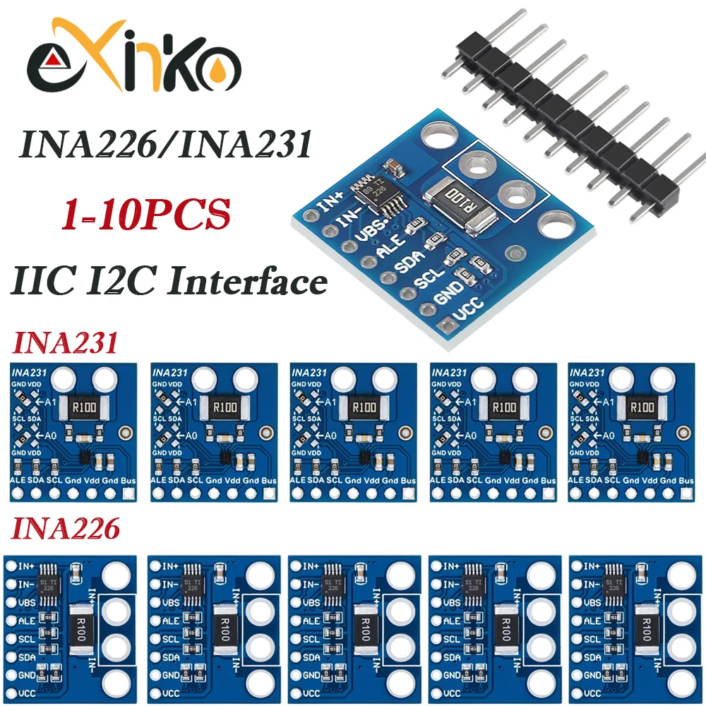 1-10PCS INA226 INA231 IIC I2C Schnittstelle Bidirektionales Strom-/Leistungsüberwachungssensormodul CJMCU-226