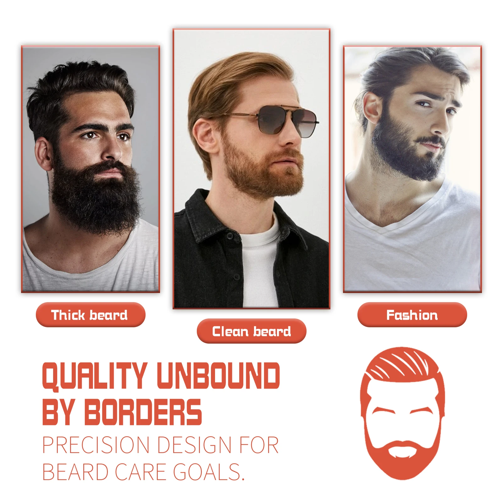 Beard Thickening Roller - Men's Intensive Root Strengthening, Nourishing & Shine Enhancing Beard Growth Comb Serum image 4