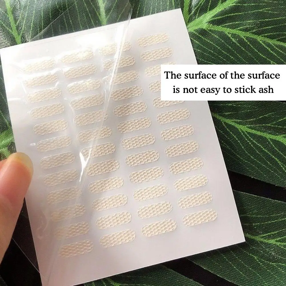 ลูกไม้ตาข่ายยกตาธรรมชาติแบบใสสติกเกอร์ติดเปลือกตาแบบมองไม่เห็นกาวในตัวสติกเกอร์ติดเปลือกตาแบบสองพับที่มองไม่เห็นสำหรับผู้หญิง