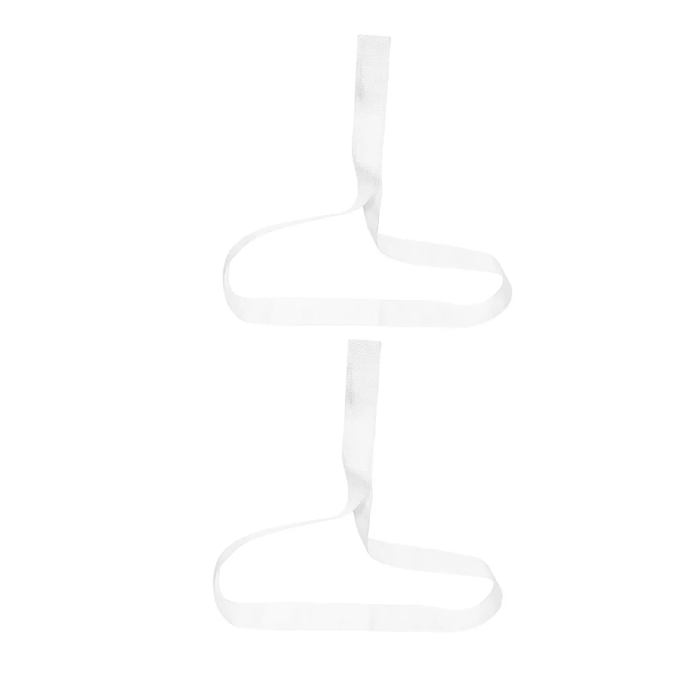 

2Pcs Portable Volleyball Strap White Nylon Replacement for Enhanced Game Accuracy Practice Competition Net Attachment