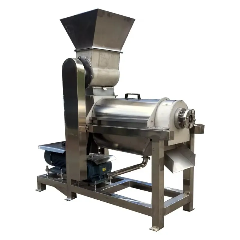 SUS304 Fruit Crushing Press Machine Automatic Juice Squeezing Extractor for Winery and Fruit Vegetable Processing Factory