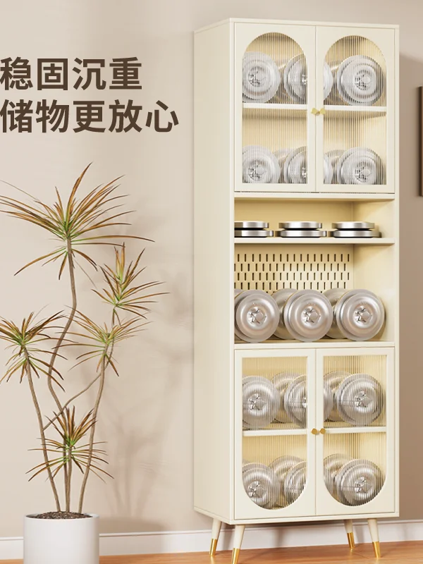 YJQ steel dining side cabinet integrated storage against the wall living room storage kitchen floor storage cabinet