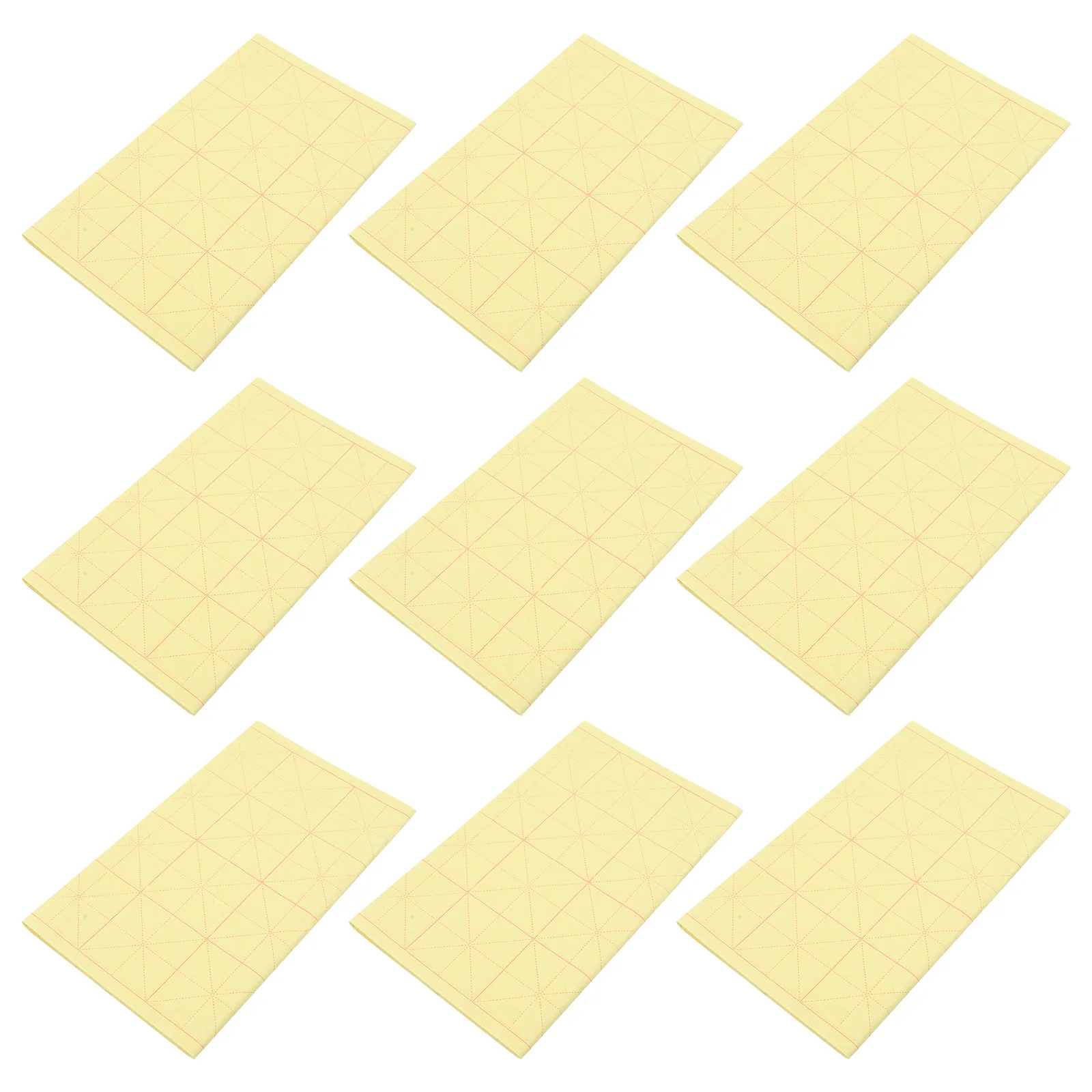 

50Pcs Rice Grid Calligraphy Xuan Papers Durable Writing Papers Chinese Ink Absorbent Practice Paper Kids Adults Crafting