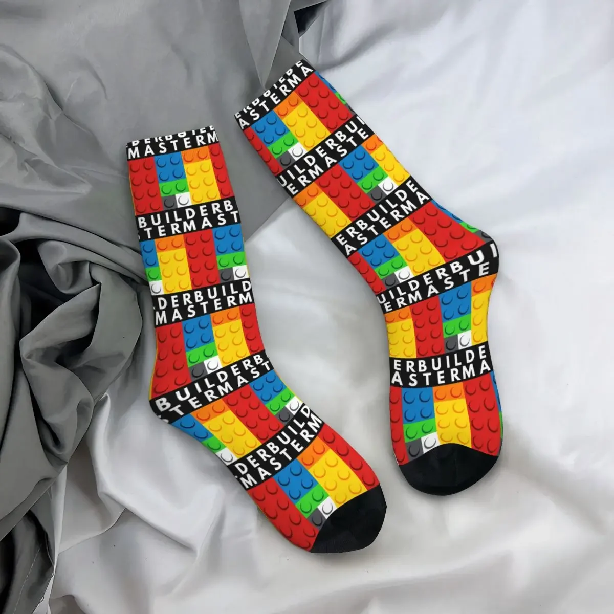 Master Builder Socks Harajuku High Quality Stockings All Season Long Socks Accessories for Unisex Birthday Present