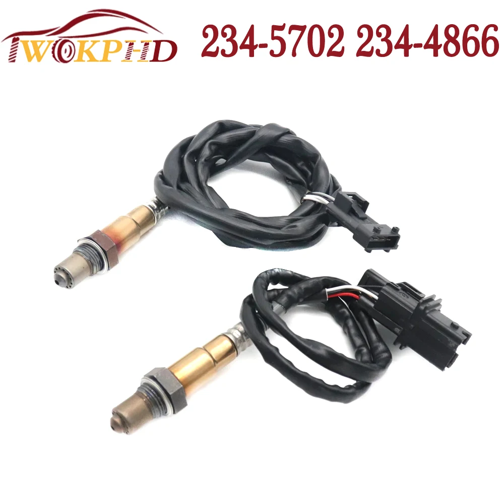 2pcs Car 234-5702 234-4866 Front Rear Air Fuel Ratio Lambda O2 Oxygen Sensor for Volvo C30 C70 S40 S60 S70 S80 V50 V70 1999-2011