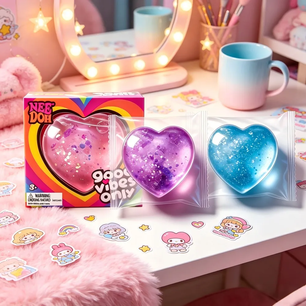 Crystal NeeDoh Squishy tiene un tacto suave y cómodo, no se pega a la piel y se recupera rápidamente, y es un lindo juguete para fiestas.