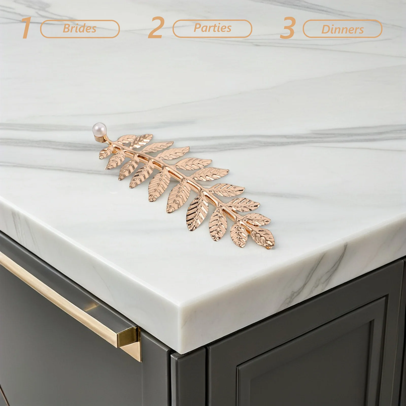 

4 шт., заколки для волос с жемчужными листьями, винтажные свадебные аксессуары для волос, элегантные металлические заколки для свадеб и вечеринок, свадебная заколка в виде листьев