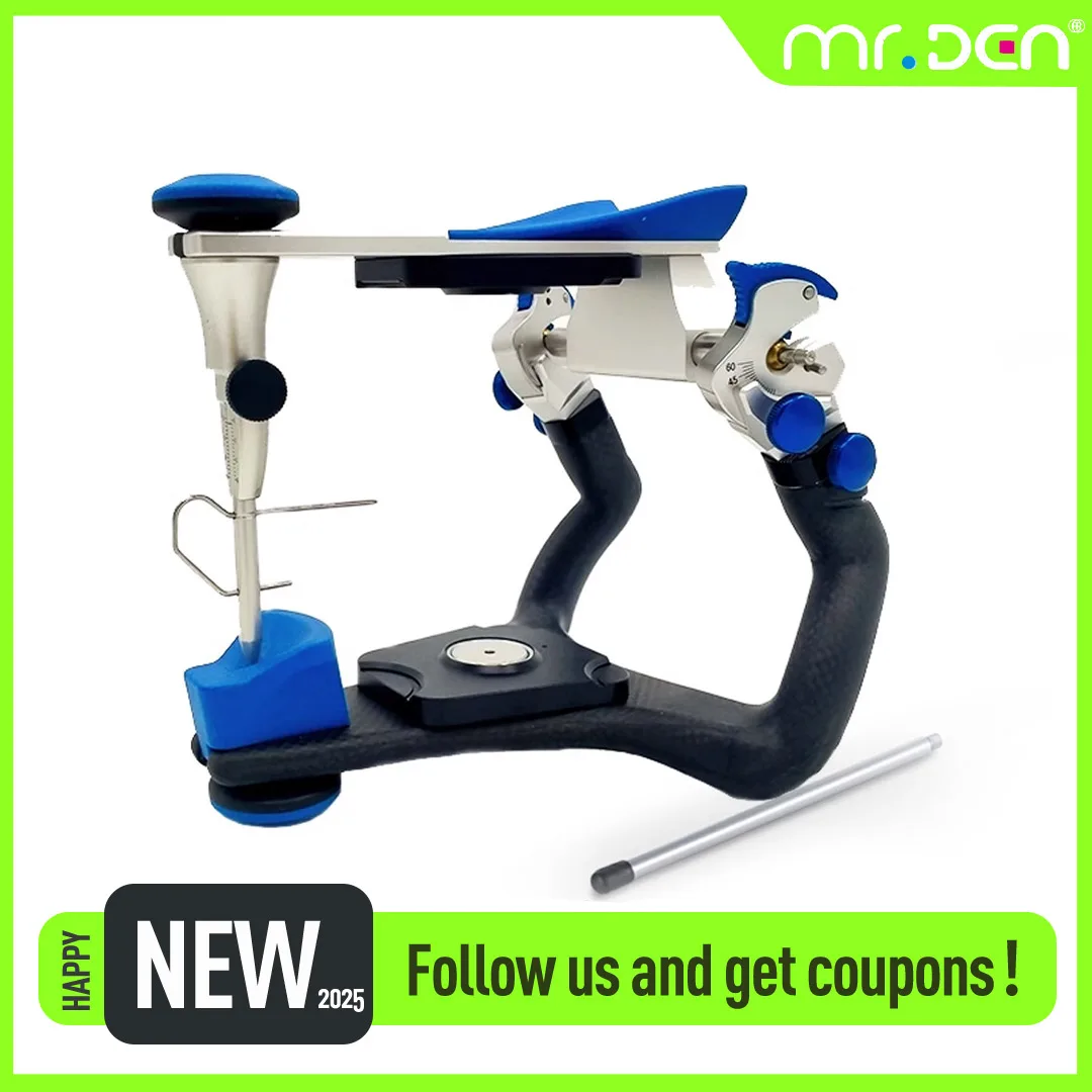 High Quality Dental Average High-precision Articulator Fully Adjustable Face Bow Gilbach Articulator Upgrade Use Carbon Fiber