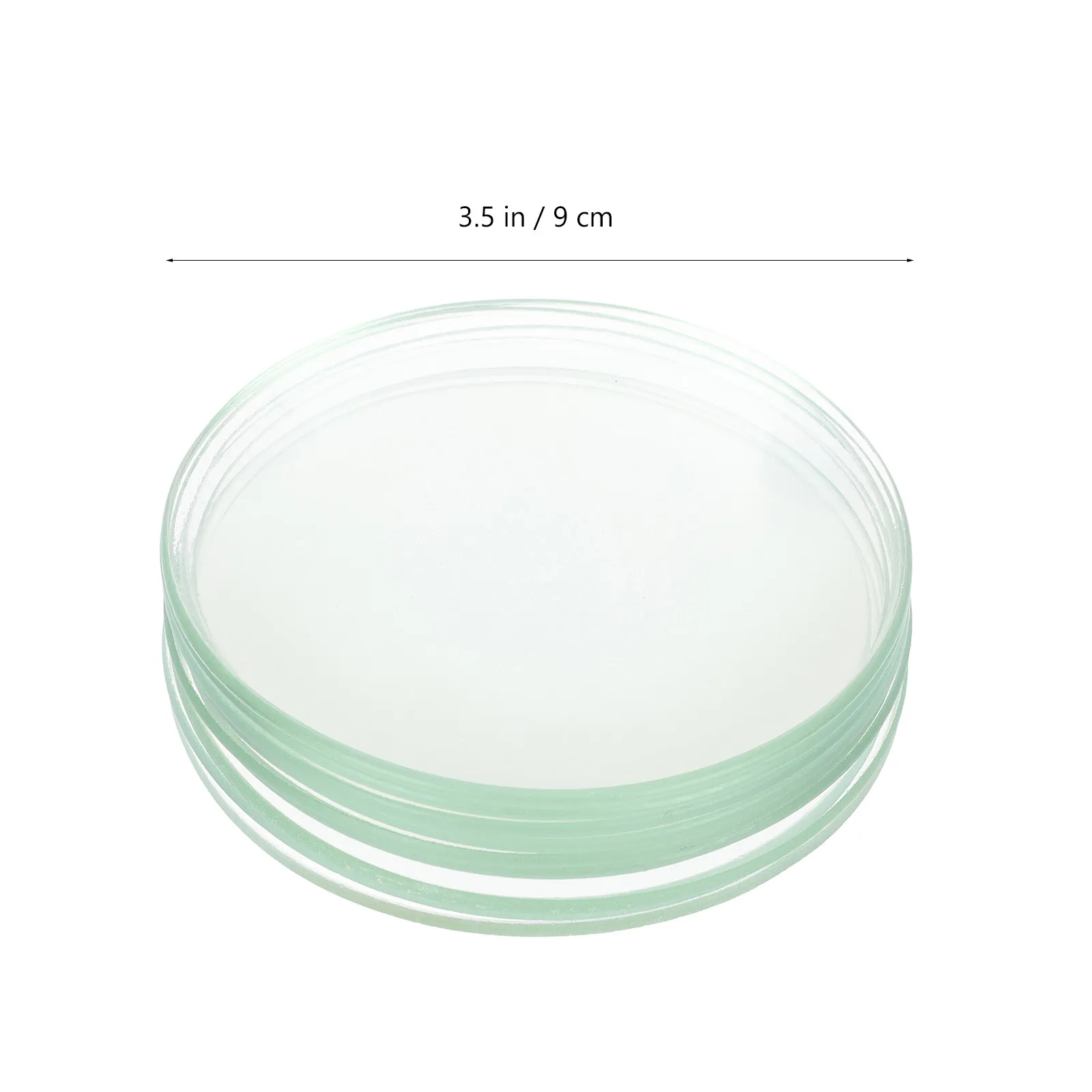 10Pcs High Temperature Resistant Laboratory Watch Glass Transparent Round Flat Chemistry Experiment Evaporating Dish Beaker