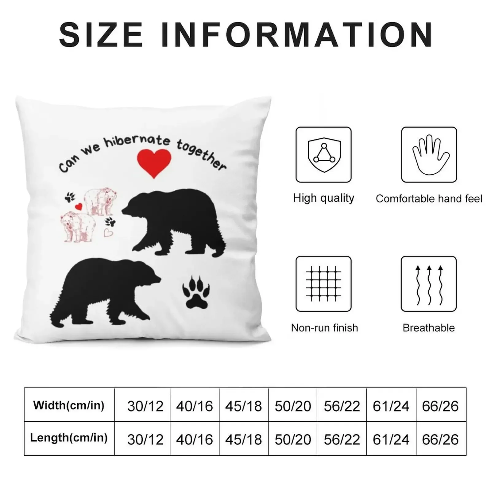 Can We Hibernate Together? Throw Pillow Pillow Cases Decorative Cushions For Luxury Sofa pillow