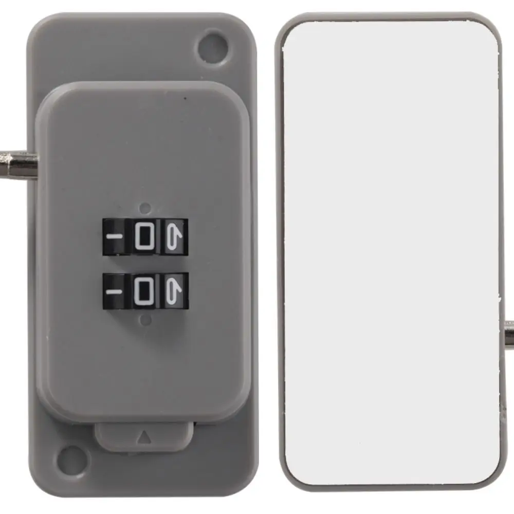 قفل أمان يدوي متعدد الوظائف مضاد للقرصة، قفل خزانة حماية قابل للتعديل بدون حفر، قفل مشفر لباب الثلاجة للمنزل