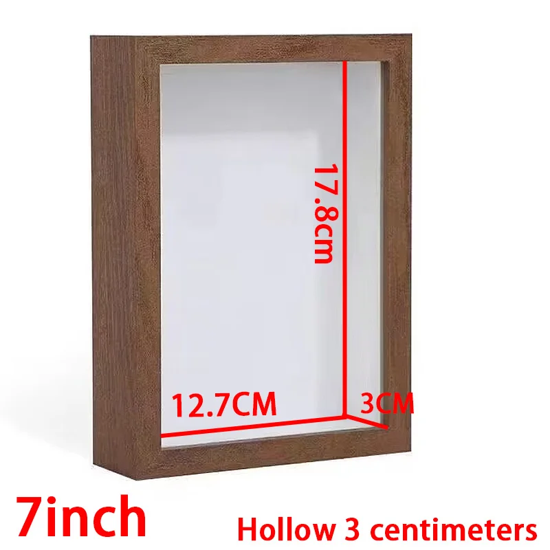Shadow Box Depth 3cm Wooden Photo Frame for Displaying 3D Works