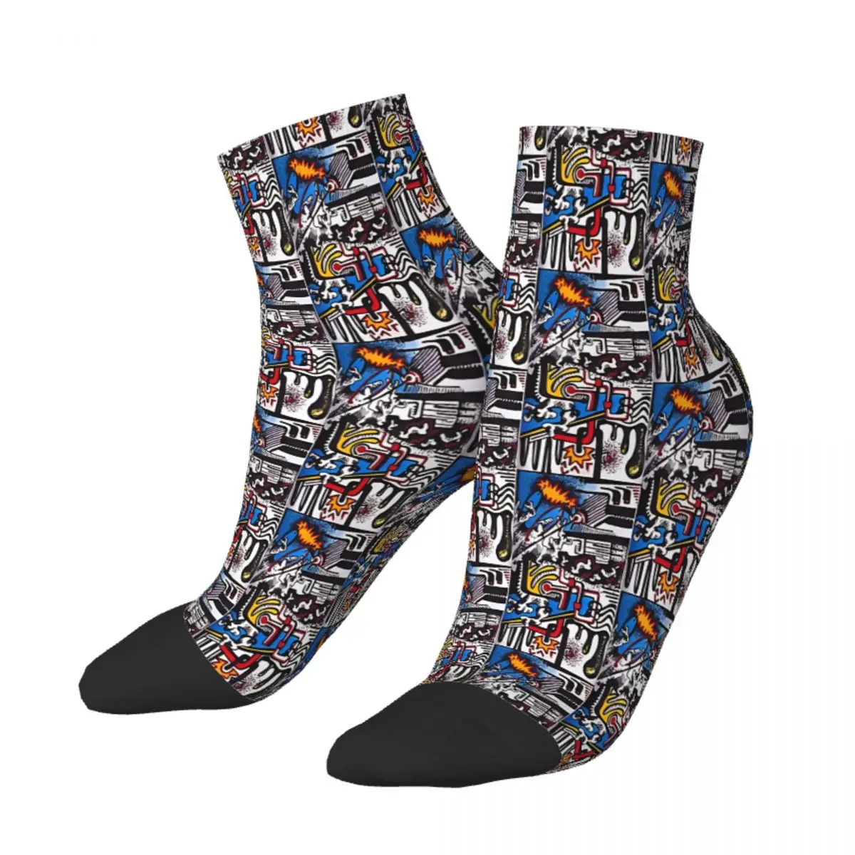 Chaos Part Pop Art Ankle Socks Male Mens Women Spring Stockings Printed