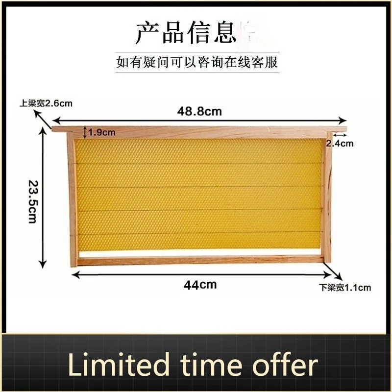 10-sets-deep-honeycomb-frames-wooden-beekeeping-kit-for-langstroth-hive-beehive-equipment
