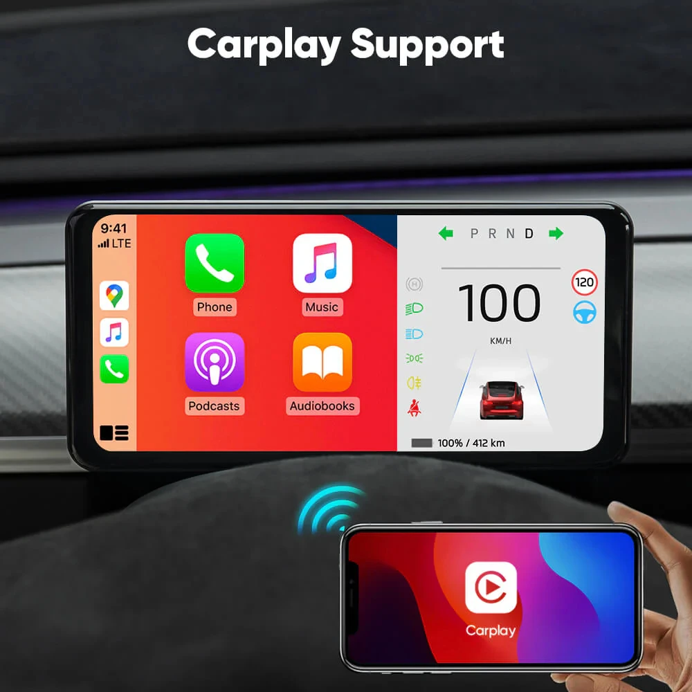 TSLAccessories 6,25 ''clúster de instrumentos para Tesla modelo 3 Highland F63 cámara Carplay tablero pantalla HUD accesorios de coche
