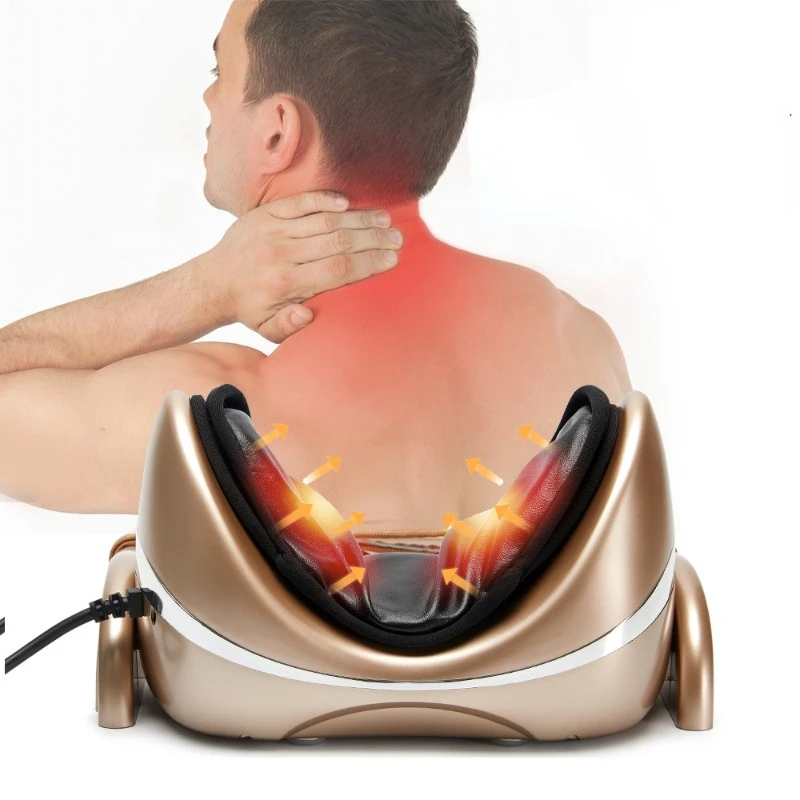 Electric Charge Neck Massager Cervical Vertebra Pillow Neck Stretcher Airbag Cervical Neck Traction Device Relax Massager