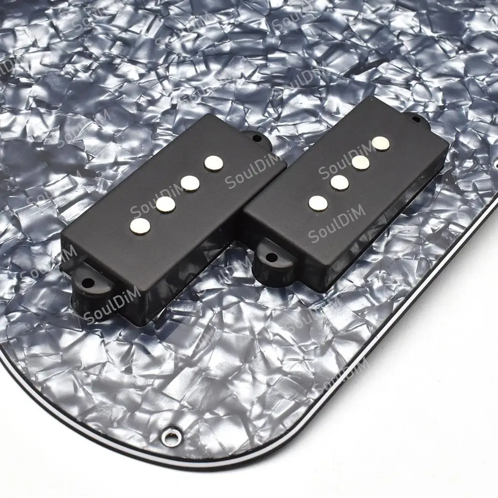 PB P Bass Prewired Loaded Pickguard Scratch Plate with Pickup for 4 String P Bass Blue Pearl