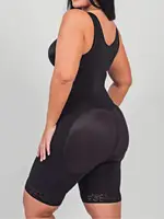 Women's Colombian Solid Color High Compression Body Shaper Hook Bodysuit Tummy Control Butt Lifting Shapewear for Slimming Curve - Image 4