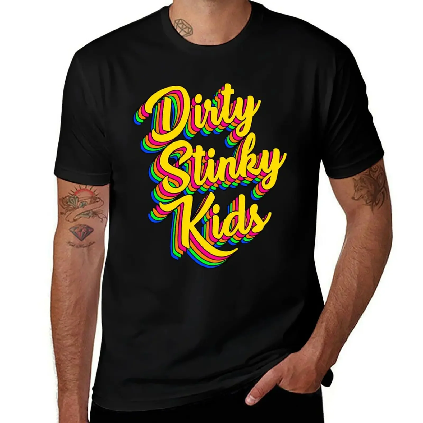 Dirty Stinky Kids Gifts Birthday DSK T-Shirt summer tops for a boy mens funny t shirts