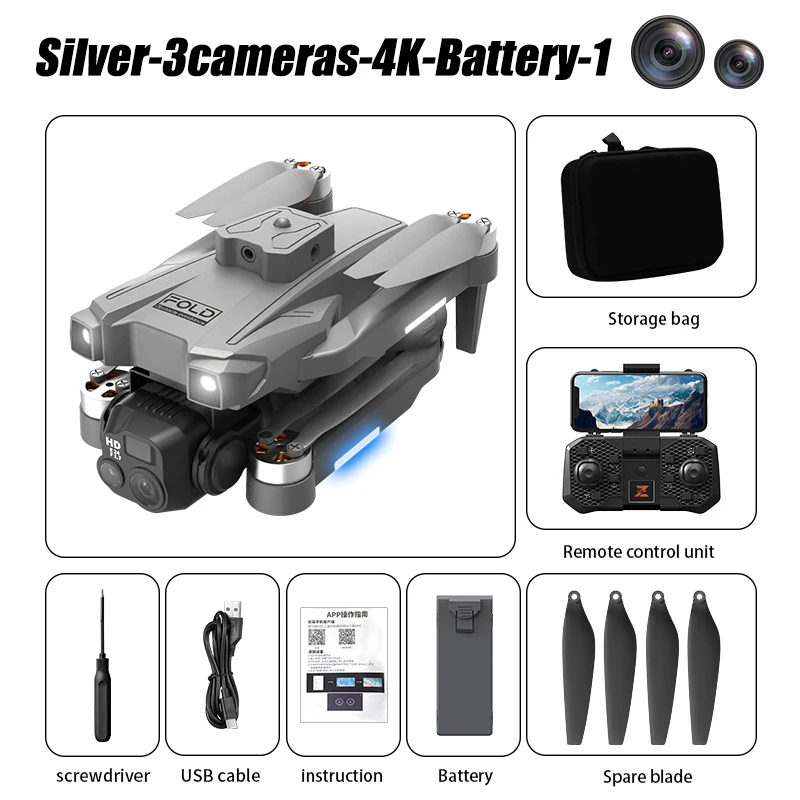 For Xiaomi YK8 Drone 4K Professional HD Aerial Photography Remote Control Aircraft 5G GPS HD Dual Camera Quadcopter Toy UAV New