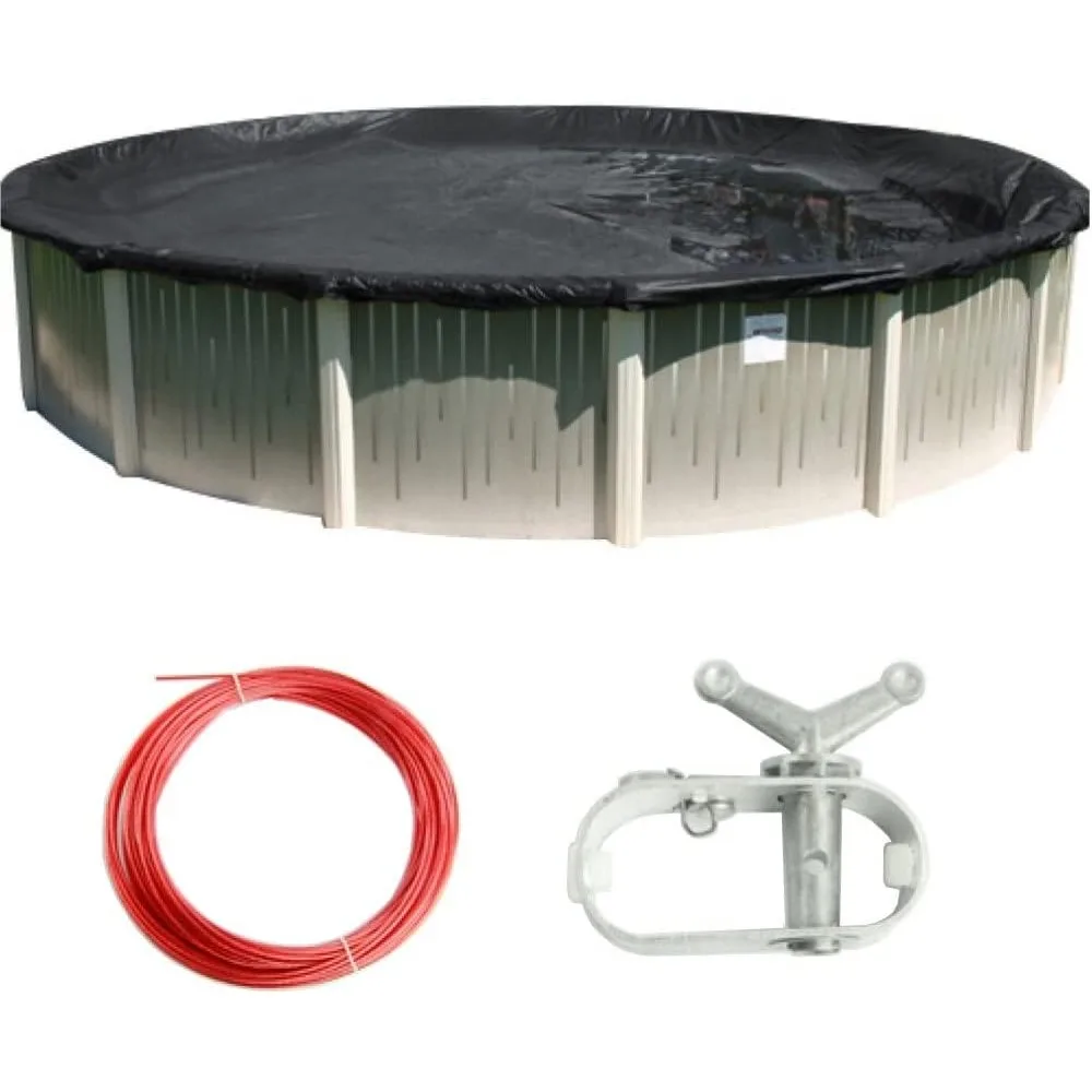 Round Fine Mesh Pool Cover, inverno