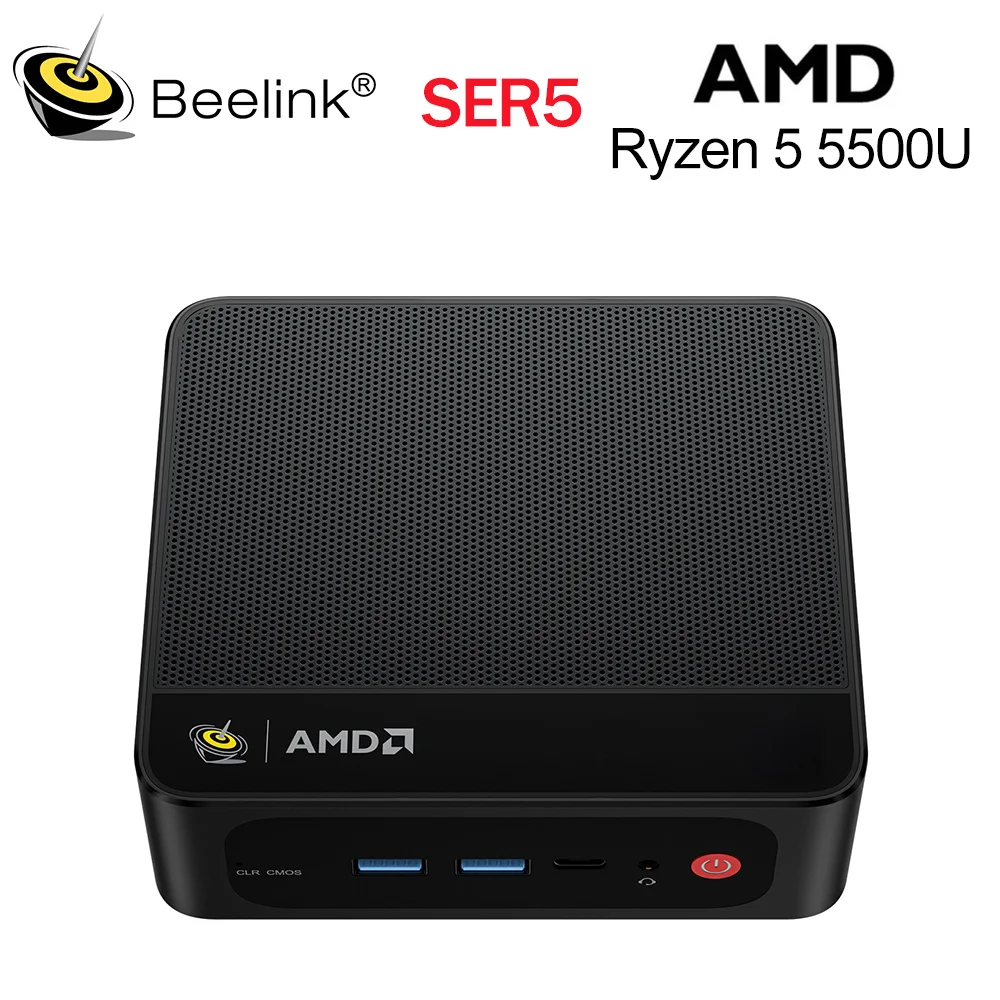 비링크 SER5 맥스 DDR5 라이젠7 AMD 6800U/7735HS R3 3200U R5 5500U DDR4 미니 PC 16G 500G NVME 윈도우 11 트리플 스크린 데스크탑 컴퓨터 썸네일 2
