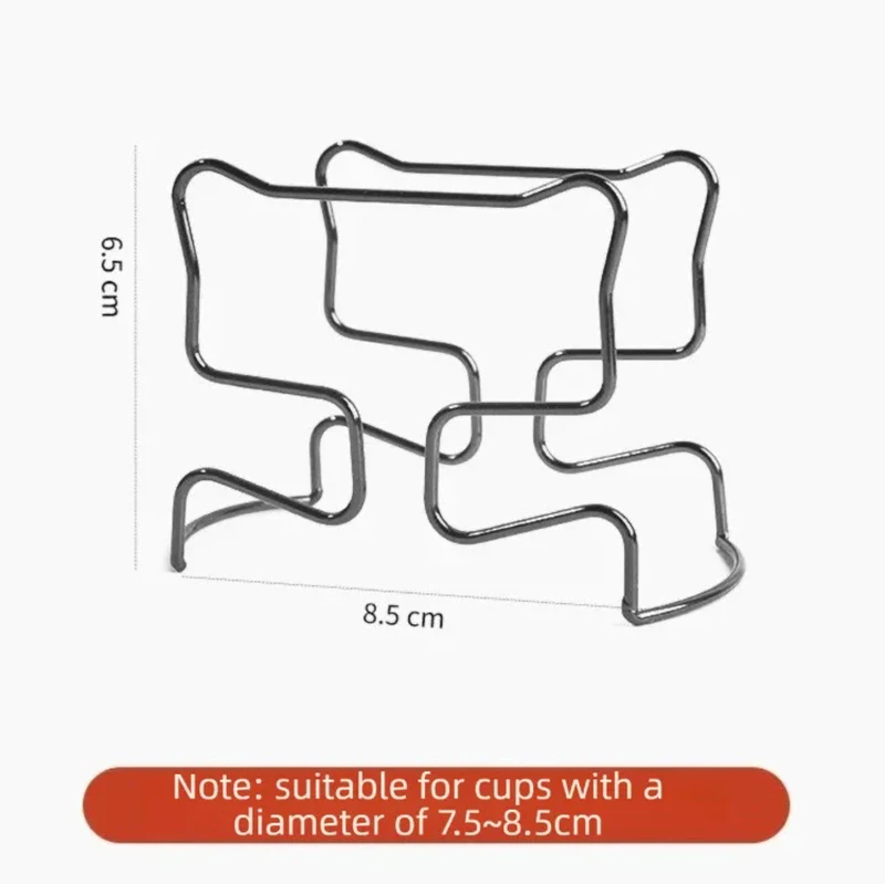 Picture 6: 1/3/5pcs Coffee Cup Drip Filter Paper Bag Holder Stainless Steel Reusable Holder Drip Bag Holder Coffee Accessories PTKFQJ03