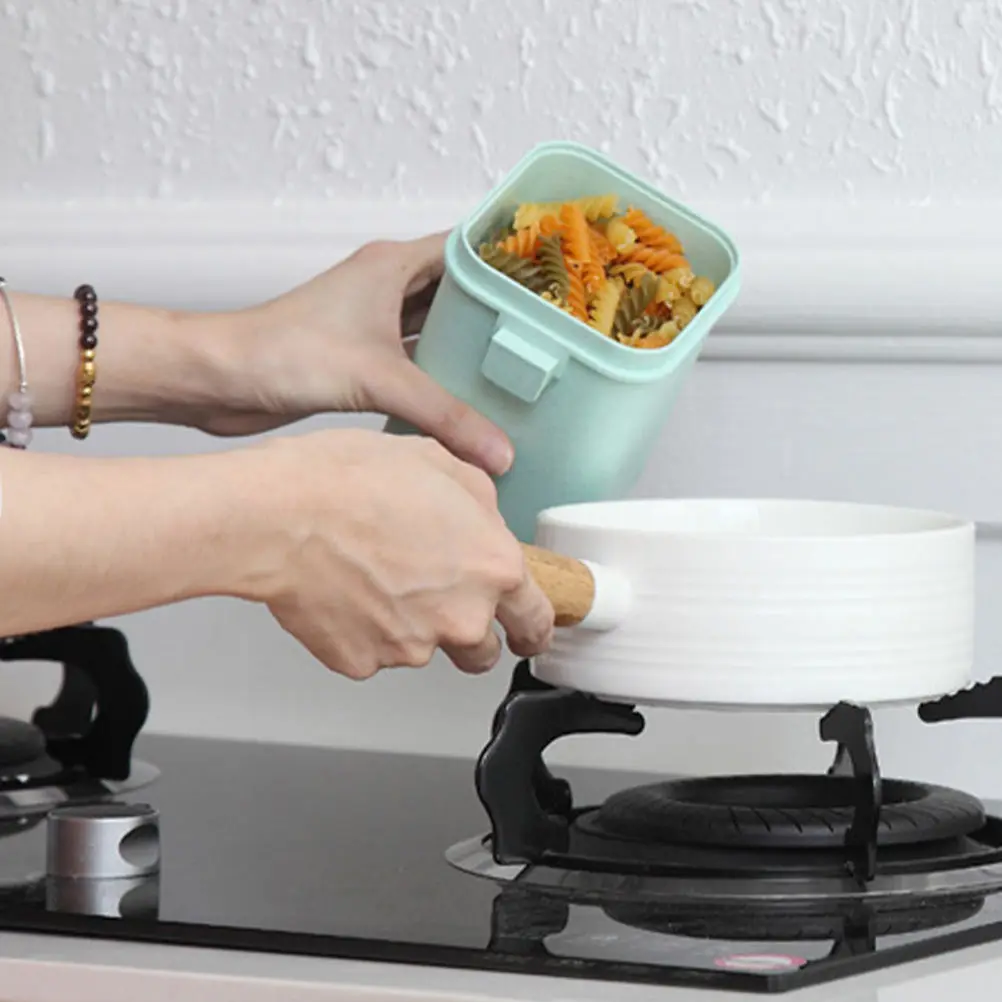 

3pcs Soup Cup Microwave Safe Porridge Container Straw Material Sealed Lid Portable Storage Kitchen Bar Utensils Set