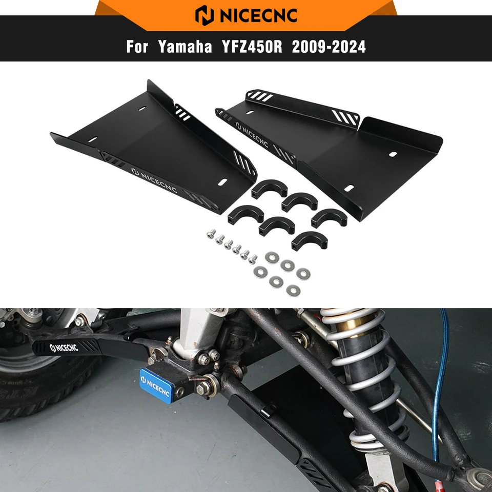 NICECNC Billet Aluminum A-arm Skid Plate Guard For Yamaha YFZ450R