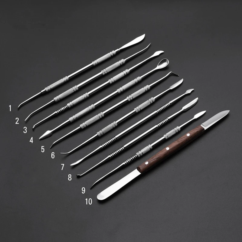

Стоматологический шпатель, гипсовый нож, практичный универсальный набор инструментов из нержавеющей стали для резьбы по воску для зубов, стоматологический инструмент, стоматологические инструменты