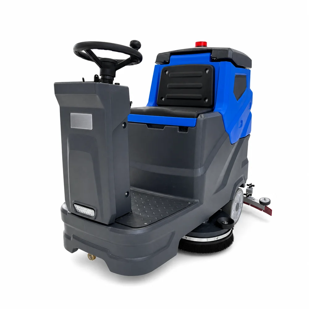 Zoyon ZY-800 Ride on Floor Scrubber 4600㎡/h Industrial Battery Floor Washing Cleaning Machine for Factory Warehouse