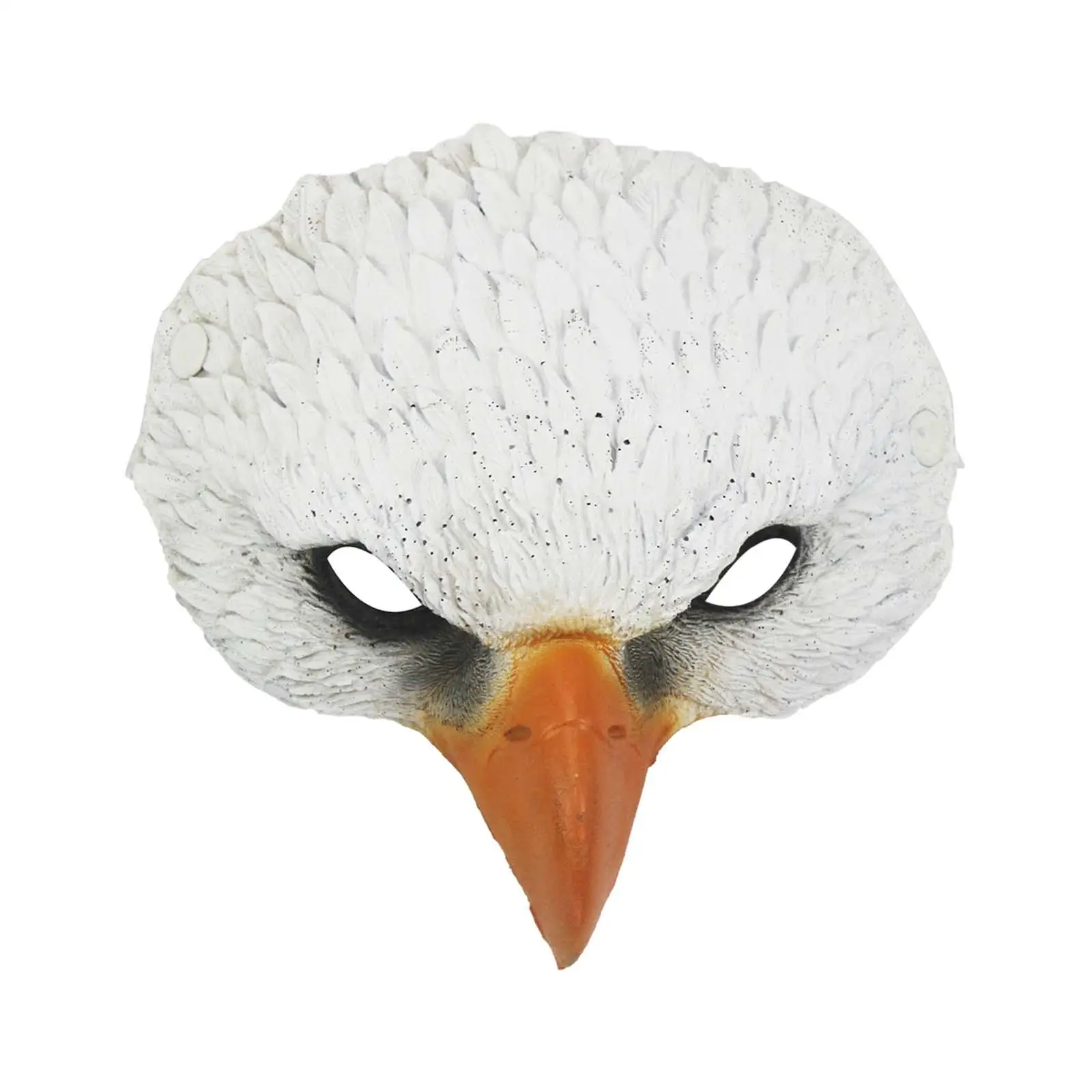 PU Foam Eagle Head Shaped Costume Face Cover Realistic Animal Mask for Halloween Festival Cosplay and Party Supplies