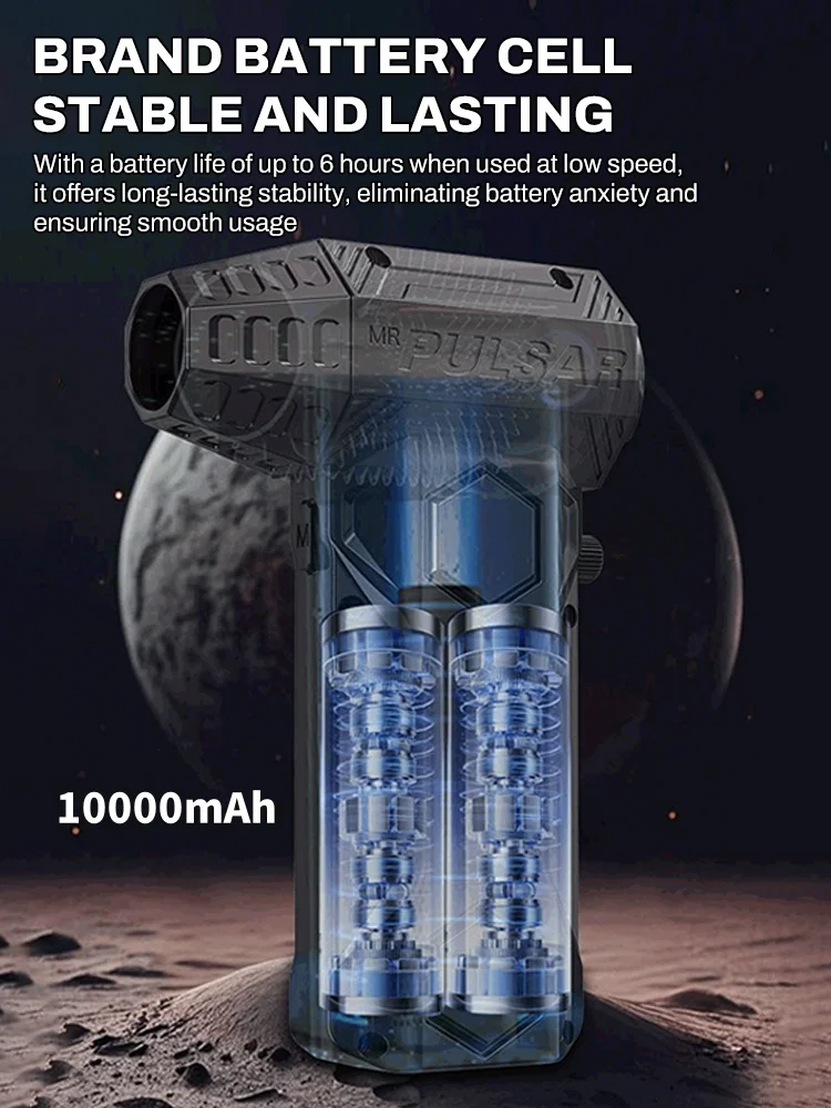 Kipas Turbo X11 Peniup Isi Ulang Asli 990000RPM 65M/s Peniup Udara Tanpa Sikat Kipas Jet Turbo Kipas Debu Portabel Pengering Listrik