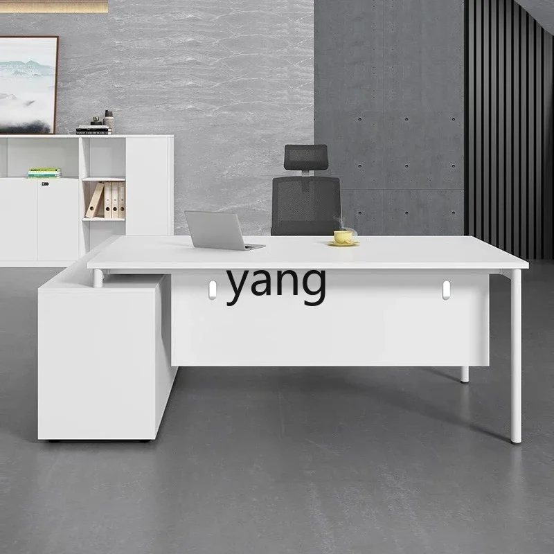 Lmm office furniture simple modern president desk supervisor manager desk and chair combination