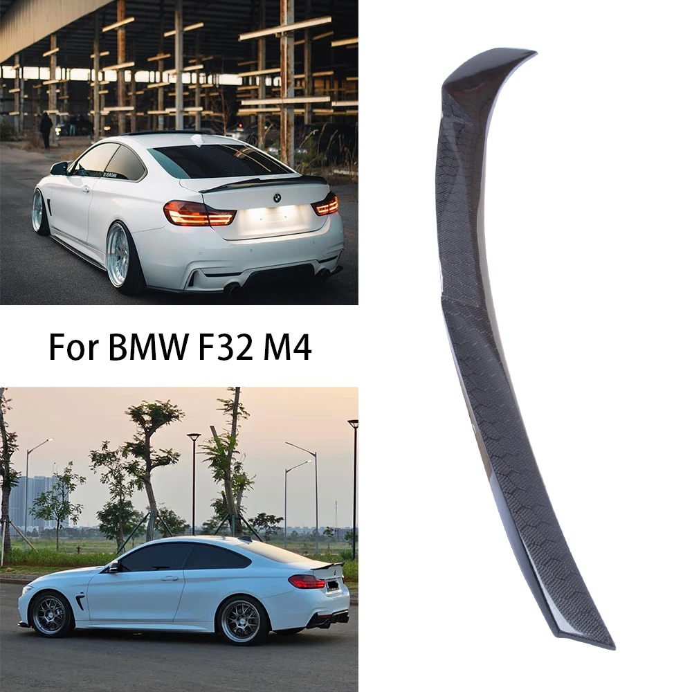 

For BMW 4 Series F32 Coupe M4 Style Honeycomb Carbon fiber Rear Spoiler Trunk wing 2013-2019