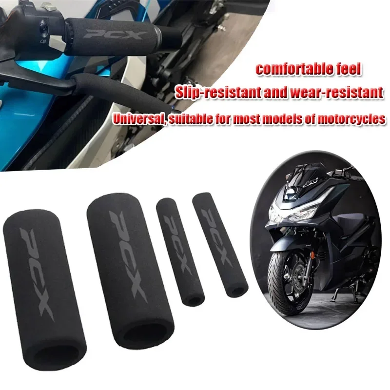 Fit For PC@X125 PCX 150 155 PCX160 ADV150 AD@V350 ADV160 Motorcycle Universal Heat Shrinkable Grip Cover Non-slip Rubber Grip