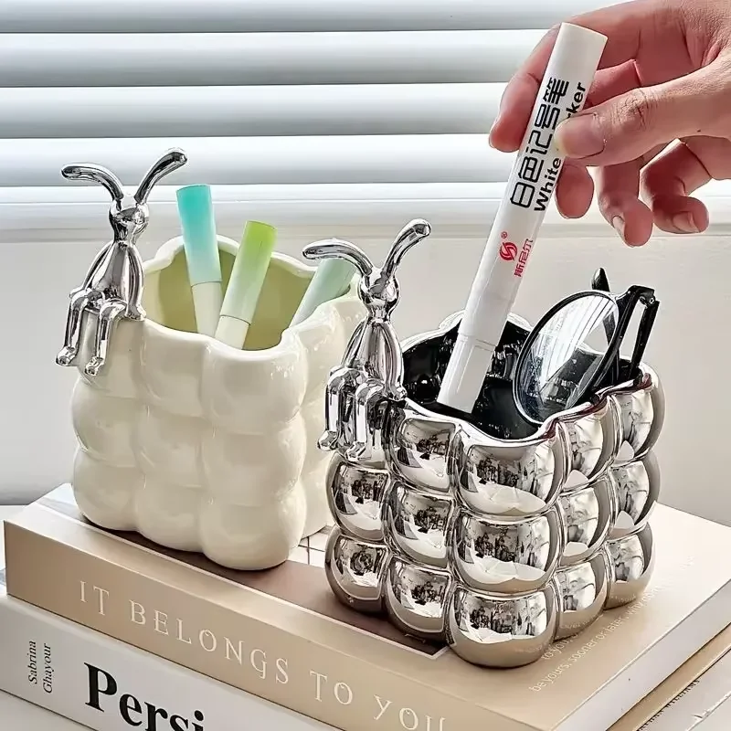 Bacia cerâmica do armazenamento para a organização home e o armazenamento, Tabletop, chaves, armário, joia, decorativa, 1 PC