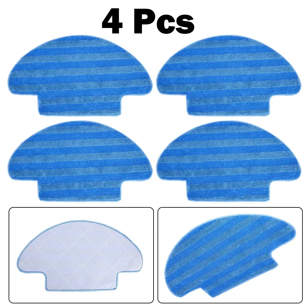 4pcs Mop Cloth Rags For Dexp Mmb300 Robot Vacuum Cleaner Parts Accessory Sweeper Cleaning Pads Replacement Mop Parts Accessories