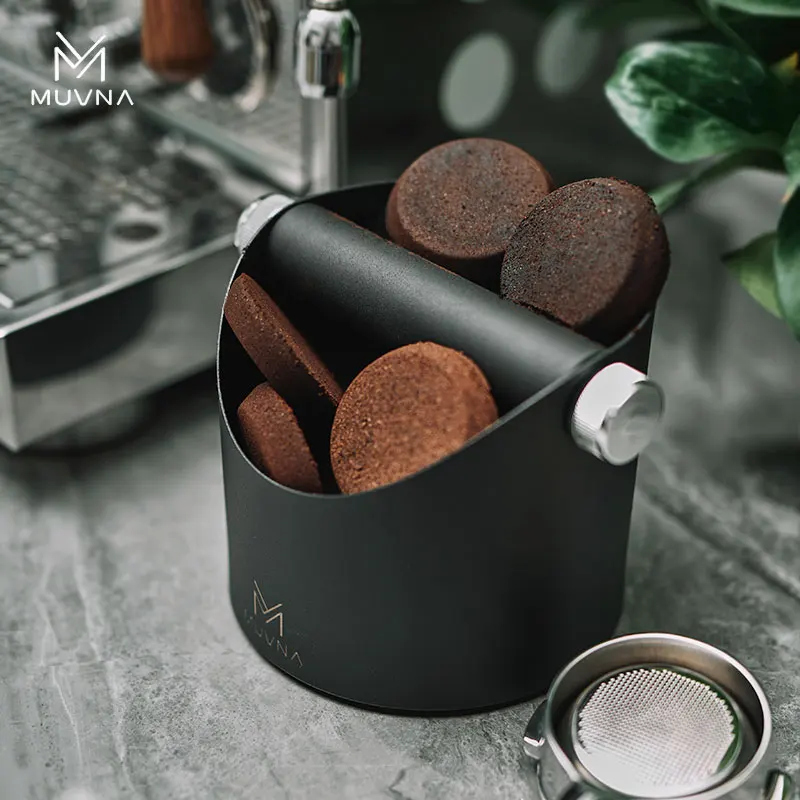 

Аксессуар для кофе Muvna, противоскользящая коробка для кофе со съемным стуком, аксессуары для бариста, инструмент для хранения кофейной гущи