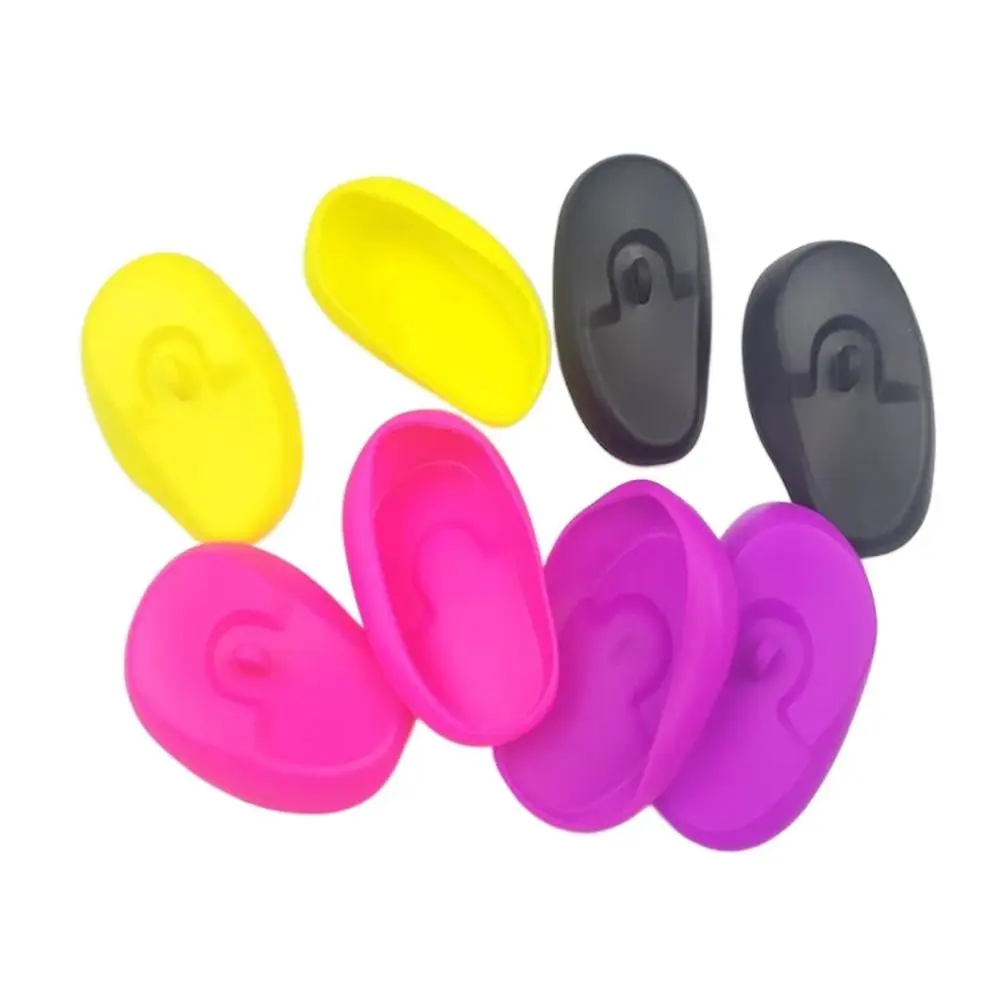 Shower Ear Shield Silicone Travel Hair Color Hair Coloring Ear Cover Silicone Ear Cover Ear Protector Cover Hair Salon Earmuffs
